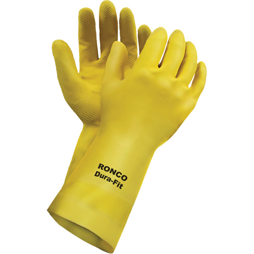 Gants r&eacute;utilisables Dura-Fit , Taille Petit/7, 12" lo, Latex, Doublure en Ouat&eacute;e, 20 mils PB Rental Co. Ltd.