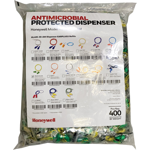 LPF-30 Earplugs Refill for HL400 Dispenser, Bulk - Polybag, Corded PB Rental Co. Ltd.
