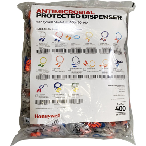 XTR-30 Earplugs Refill for HL400 Dispenser, Bulk - Polybag, Corded PB Rental Co. Ltd.