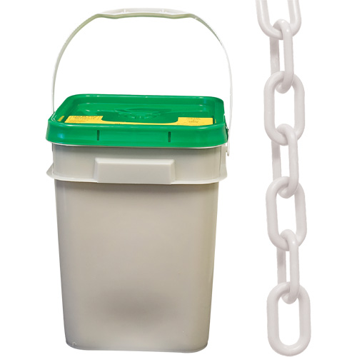 Chaîne de s&eacute;curit&eacute; en plastique robuste, Blanc PB Rental Co. Ltd.