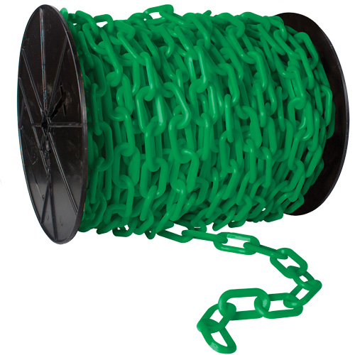 Chaîne de s&eacute;curit&eacute; en plastique robuste, Jaune, Maillon de 2", 100' de long PB Rental Co. Ltd.
