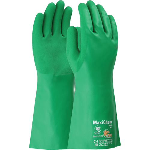 ATG MaxiChem&reg; Chemical-Resistant Gloves, Size Small, 14" L, Nitrile PB Rental Co. Ltd.