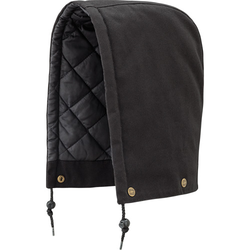 538BK Hood for Quilted Safety Parka, Bomber or Coverall, Black, Cotton PB Rental Co. Ltd.