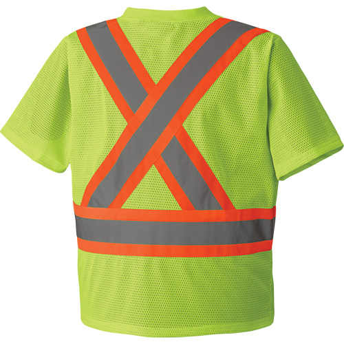 5993P Mesh Safety T-Shirt, Polyester, Small, High Visibility Lime-Yellow PB Rental Co. Ltd.
