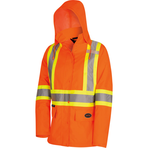 5626W Parka matelass&eacute; de s&eacute;curit&eacute; 300D The Rock, Polyester/Polyur&eacute;thane, Orange haute visibilit&eacute;, T-petit PB Rental Co. Ltd.