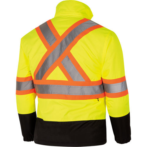 5771 Manteau de s&eacute;curit&eacute; imperm&eacute;able r&eacute;versible, Polyester/Polyur&eacute;thane, Jaune lime haute visibilit&eacute;, Petit PB Rental Co. Ltd.