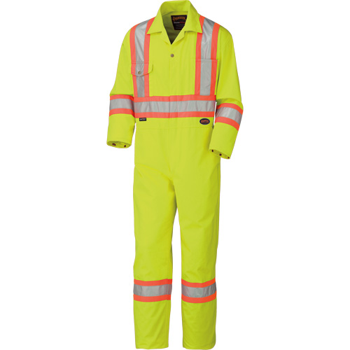 5512T High-Visibility Coveralls, 40 (Tall), High Visibility Lime-Yellow PB Rental Co. Ltd.
