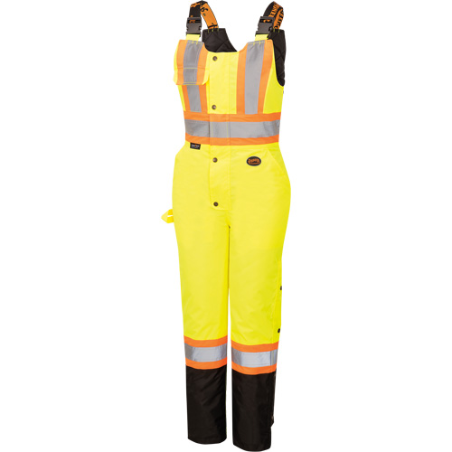 5041BBW Combinaison de s&eacute;curit&eacute; imperm&eacute;able haute visibilit&eacute; pour femmes, Polyester, T-petit, Noir/Jaune lime haute visibilit&eacute; PB Rental Co. Ltd.