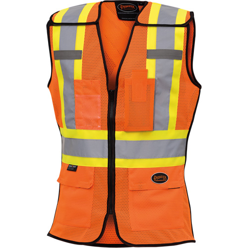 486 Women's High-Visibility Safety Tear-Away Vest, High Visibility Orange, X-Small, Polyester PB Rental Co. Ltd.