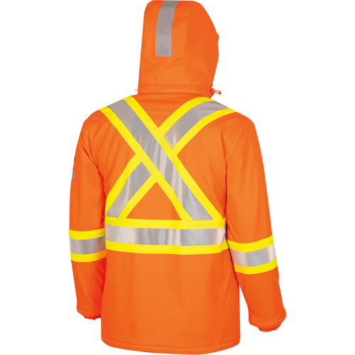 5884 Flash-Gard&reg; FR/Arc-Rated Waterproof Jacket with Hood, Small, High Visibility Orange, 51 cal/cm² PB Rental Co. Ltd.