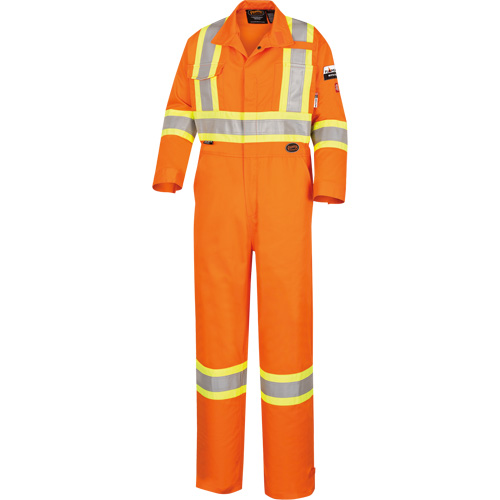 5551T Combinaison ignifuge et r&eacute;sistant aux arcs &eacute;lectriques Flame-Gard, Taille 42 (grande taille), Orange haute visibilit&eacute;, 9,1 cal/cm² PB Rental Co. Ltd.