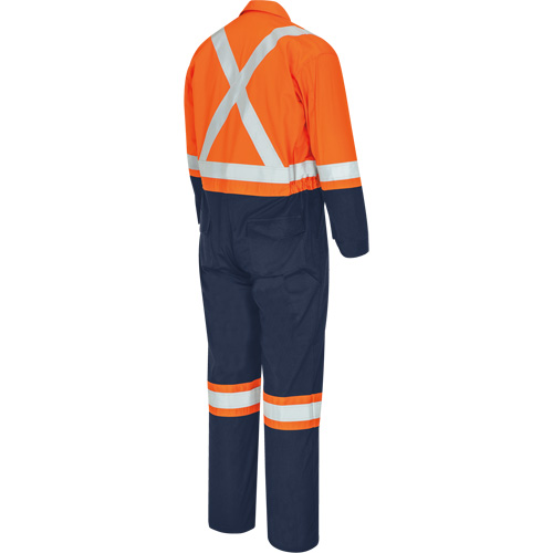 7702BBT Combine de s&eacute;curit&eacute; deux tons FR-Tech, Taille 40 (grand taille), Bleu marin/Orange, 10 cal/cm² PB Rental Co. Ltd.