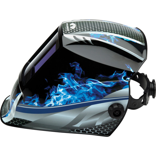 Leadhead&reg; Auto Darkening Welding Helmet, 3.8" L x 3.4" W View Area, 9 - 13 Shade Range PB Rental Co. Ltd.