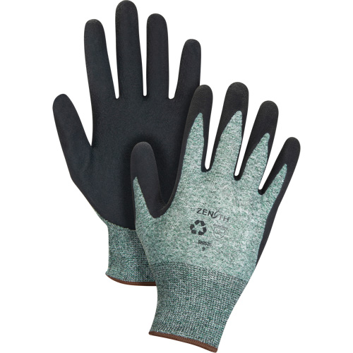 Gants &eacute;cologiques enduits &agrave; prise cr&ecirc;p&eacute;e, 9, R&ecirc;vetement Mousse de latex, Calibre 15, Enveloppe en Nylon/rPET PB Rental Co. Ltd.