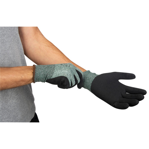 Gants &eacute;cologiques enduits &agrave; prise cr&ecirc;p&eacute;e, 9, R&ecirc;vetement Mousse de latex, Calibre 15, Enveloppe en Nylon/rPET PB Rental Co. Ltd.