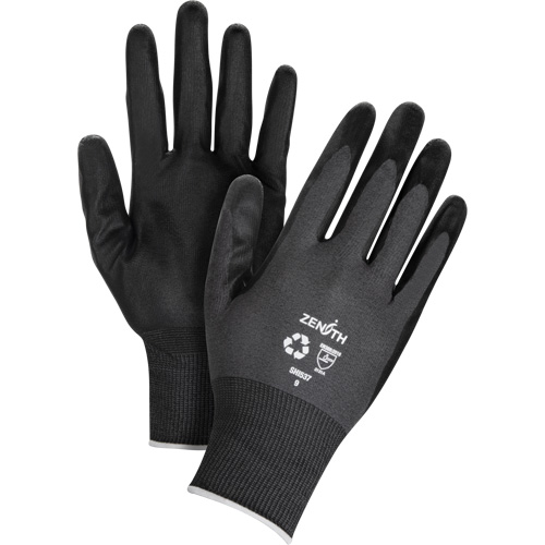 Gants &eacute;cologiques enduits et perm&eacute;ables &agrave; l'air, 7, R&ecirc;vetement Mousse de nitrile, Calibre 21, Enveloppe en Nylon/rPET PB Rental Co. Ltd.