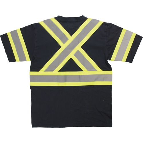 Short Sleeve Safety T-Shirt, Cotton, X-Small, Black PB Rental Co. Ltd.