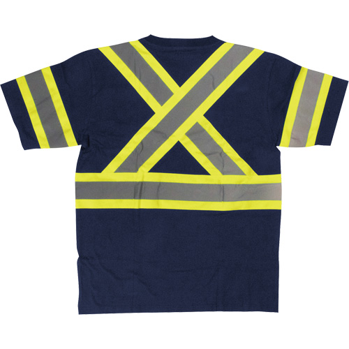 Chemise de s&eacute;curit&eacute; &agrave; manches courtes, Coton, T-petit, Bleu marin PB Rental Co. Ltd.