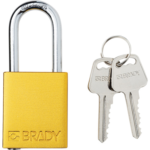Lockout Padlock, Safety Padlock, Keyed Different, Aluminum, 1-1/2" Width PB Rental Co. Ltd.