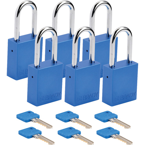 Cadenas de s&eacute;curit&eacute;, Cadenas de s&eacute;curit&eacute;, Cl&eacute;s diff&eacute;rentes, Aluminium, Largeur de 1-1/2" PB Rental Co. Ltd.
