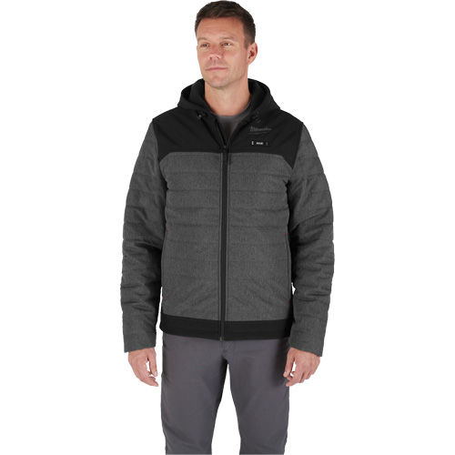 Veste chauffante M12 QuietShell avec pile, Hommes, 2T-Grand, Gris PB Rental Co. Ltd.