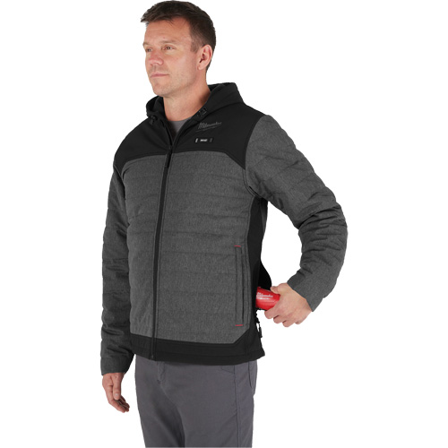 Veste chauffante M12 QuietShell avec pile, Hommes, 2T-Grand, Gris PB Rental Co. Ltd.