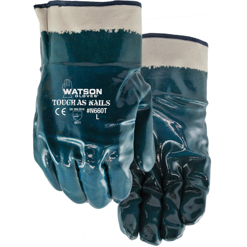 Tough-As-Nails Chemical-Resistant Gloves, Size X-Large, Cotton/Nitrile PB Rental Co. Ltd.