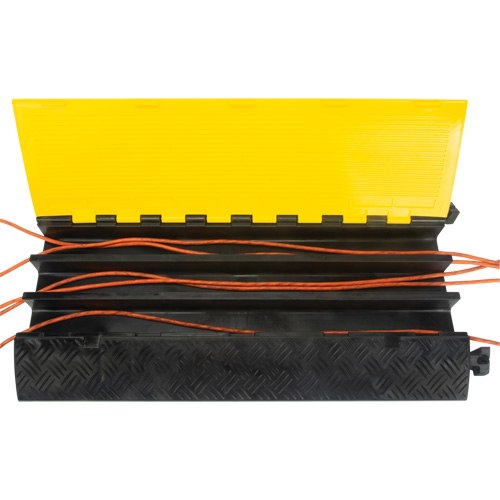 Polyurethane Cable Protector, 3 Channels, 35.43" L x 19.69" W x 3" H PB Rental Co. Ltd.