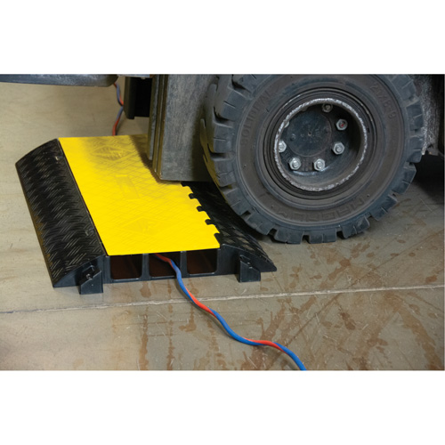 Polyurethane Cable Protector, 3 Channels, 35.43" L x 19.69" W x 3" H PB Rental Co. Ltd.
