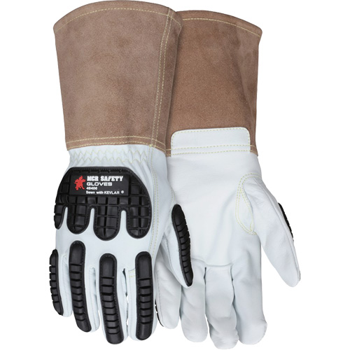 Gants en cuir pour le soudage, Moyen, Paume en Ch&egrave;vre, Poignet Manchette PB Rental Co. Ltd.
