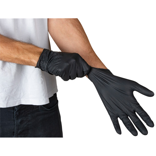 Emballages de gants jetables pour machine distributrice, Petit, Nitrile, 5 mils, Sans poudre, Noir, Classe 2 PB Rental Co. Ltd.