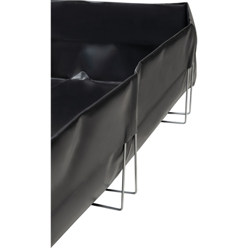 Wire Bracket Berm, 748 US gal. Capacity, 10' W x 10' L x 12" H, L-Bracket PB Rental Co. Ltd.