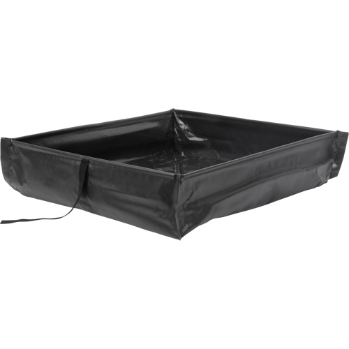 Collapsible Roll-Up Spill Berm, 60 US gal. Capacity, 4' W x 4' L x 6" H PB Rental Co. Ltd.