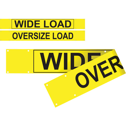 Banni&egrave;re wide load/oversized load &agrave; deux c&ocirc;t&eacute;s, Vinyle, 96" la x 12" h PB Rental Co. Ltd.