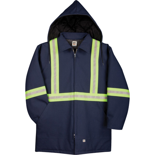 Parka en canard de premi&egrave;re qualit&eacute; avec mat&eacute;riau r&eacute;fl&eacute;chissant, Bleu marine, Moyen PB Rental Co. Ltd.