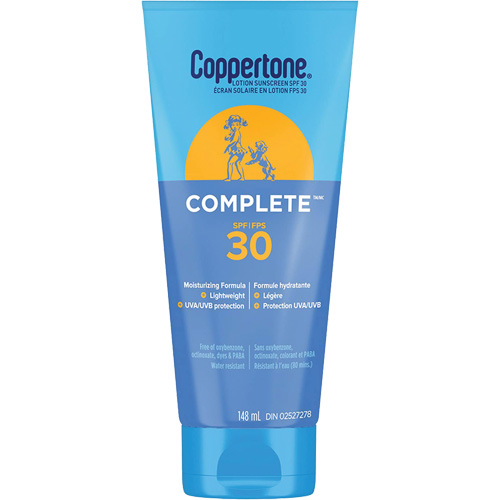 Protection solaire compl&egrave;te Coppertone, FPS 30, Lotion PB Rental Co. Ltd.