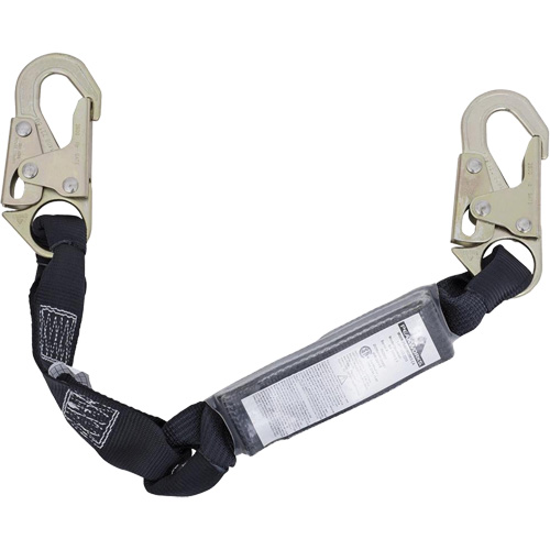 SA-5200-2.5 Shock Absorbing Lanyard, 2.5', Snap Hook Center, Snap Hook Leg Ends, Polyester PB Rental Co. Ltd.
