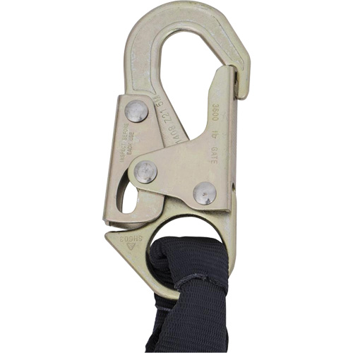 SA-5200-2.5 Shock Absorbing Lanyard, 2.5', Snap Hook Center, Snap Hook Leg Ends, Polyester PB Rental Co. Ltd.