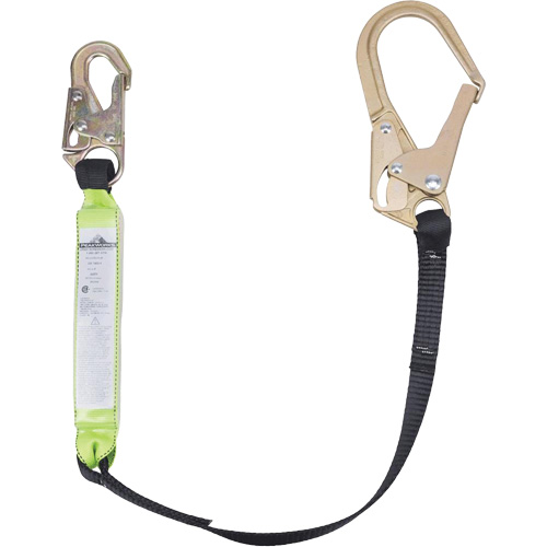 SA-6402-4 Shock Absorbing Lanyard, 4', Form Hook Center, Snap Hook Leg Ends, Polyester PB Rental Co. Ltd.