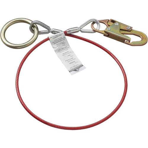 AS-21210-6 6' Cable Anchor with Snap Hook & O-Ring, Sling, Temporary Use PB Rental Co. Ltd.