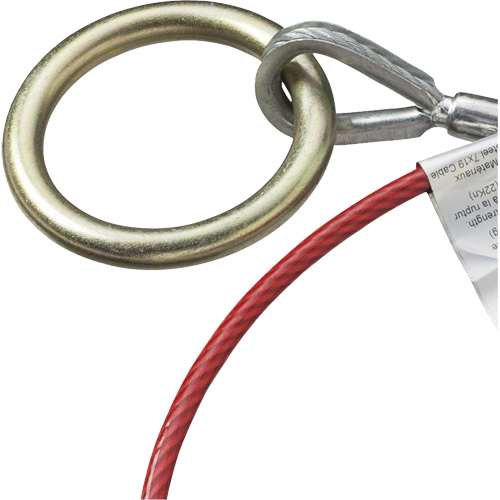AS-21210-6 6' Cable Anchor with Snap Hook & O-Ring, Sling, Temporary Use PB Rental Co. Ltd.