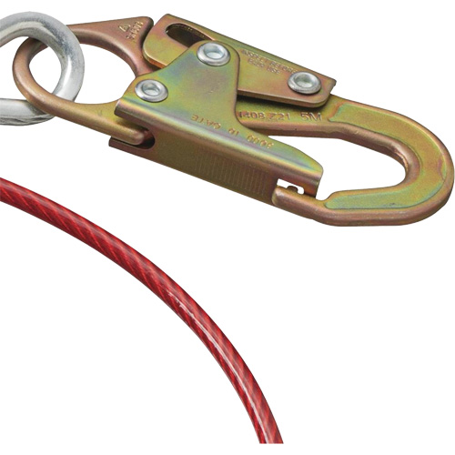 AS-21210-6 6' Cable Anchor with Snap Hook & O-Ring, Sling, Temporary Use PB Rental Co. Ltd.