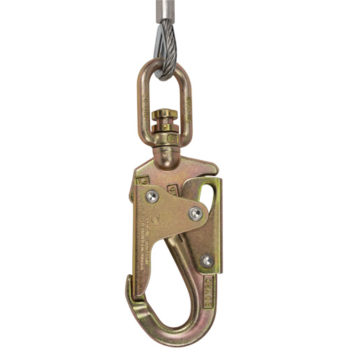 SRL-73302-40LE Cordage de s&eacute;curit&eacute; autor&eacute;tractable, 40', Acier galvanis&eacute;, Pivotant PB Rental Co. Ltd.