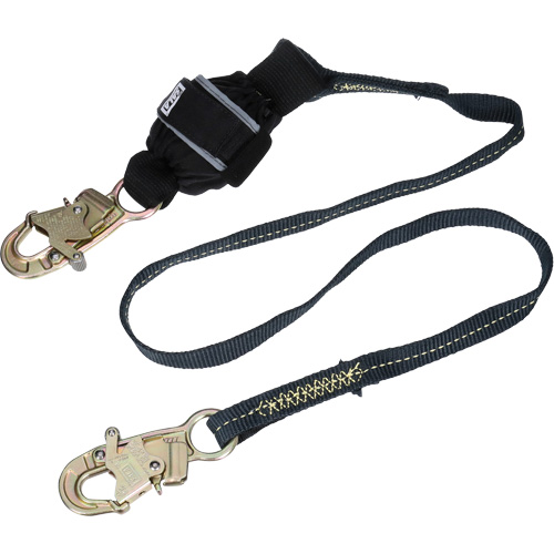 Arc Flash Web Shock-Absorbing Lanyard, 6', Snap Hook Center, Snap Hook Leg Ends, Kevlar&reg; PB Rental Co. Ltd.