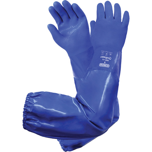 Integra 77-395 Triple-Dipped Chemical-Resistant Gloves, Size 8, 28" L, PVC, Cotton Inner Lining PB Rental Co. Ltd.