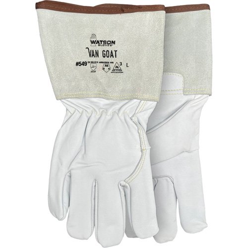 549 Van Goat Arc Rated Cut-Resistant Gloves, Size Medium, Cutshield/Para-Aramid/Polyester/Stainless Steel/Goatskin Shell, ASTM ANSI Level A6/EN 388 Level F PB Rental Co. Ltd.