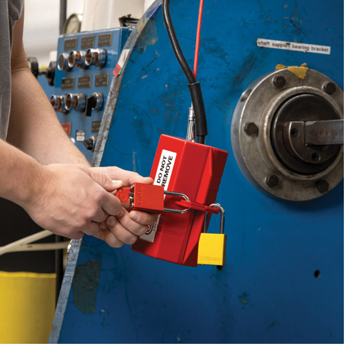 Velocity Plus Safety Lockout Padlock, Orange, Keyed Alike, Aluminum, 1-1/2" Width PB Rental Co. Ltd.