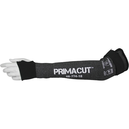 PrimaCut 68-774 Cut-Resistant Sleeve, HPPE, 18", ASTM ANSI Level A7/EN 388 Level F, Grey PB Rental Co. Ltd.
