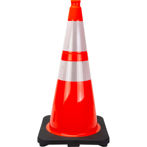 Premium Traffic Cone, 28", Orange, 4" & 6" Reflective Collar(s) PB Rental Co. Ltd.