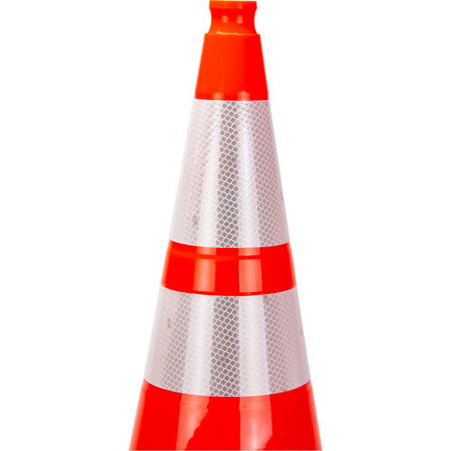 Premium Traffic Cone, 28", Orange, 4" & 6" Reflective Collar(s) PB Rental Co. Ltd.